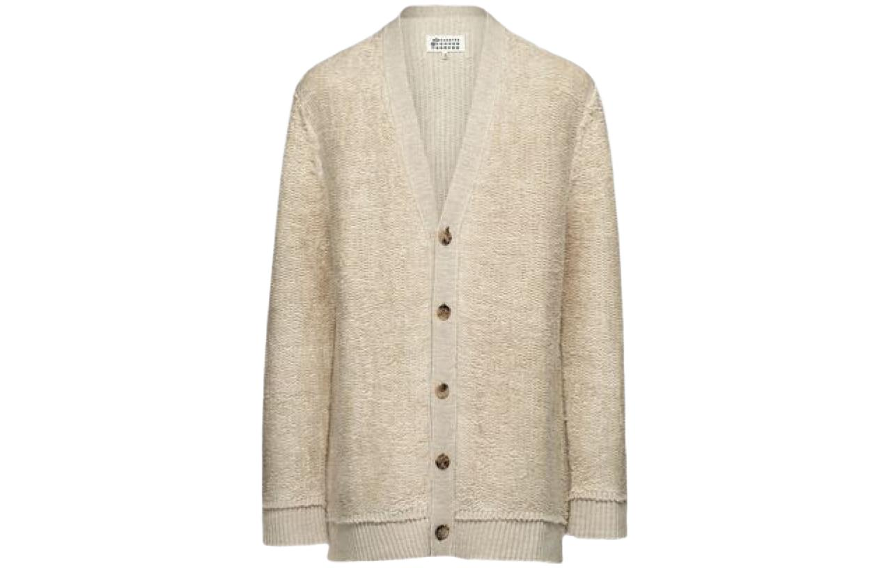 Maison Margiela raw-edge V-neck cardigan