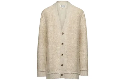 Maison Margiela raw-edge V-neck cardigan