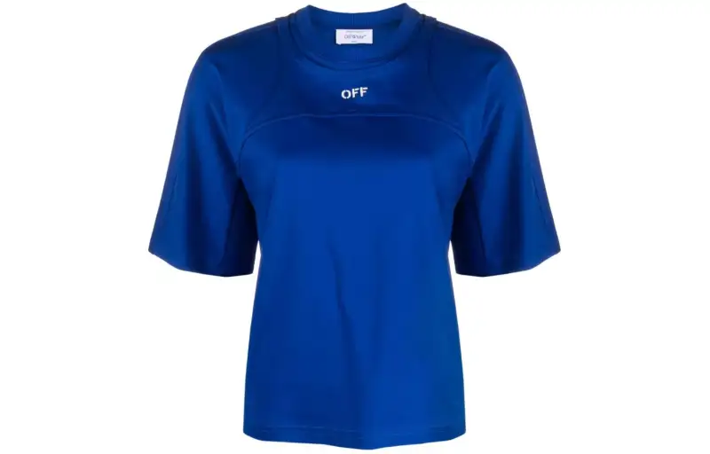 OFF WHITE T Shirt, Loose Fit Women's Blue