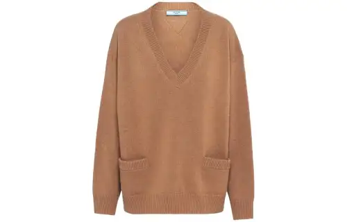 PRADA V neck Cashmere Jumper