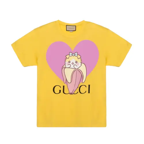 GUCCI Love Parade T Shirt Women's Yellow