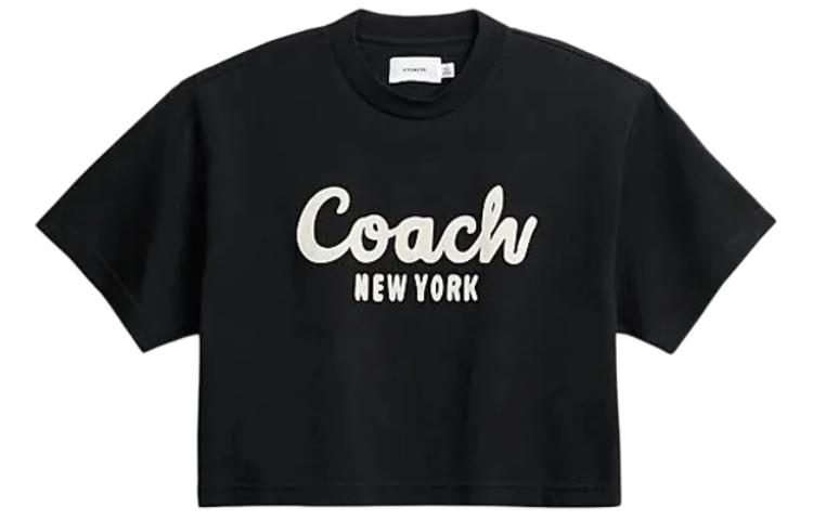 Женская футболка COACH (черная)
