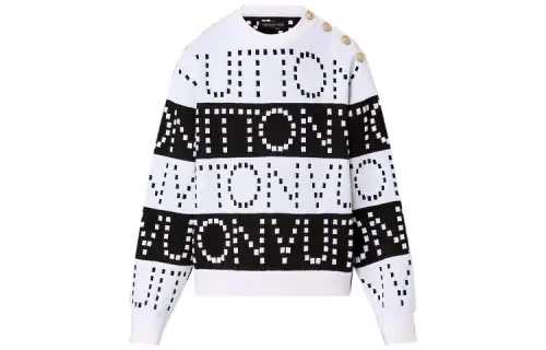 Lv Signature Chunky Stripes Pullover