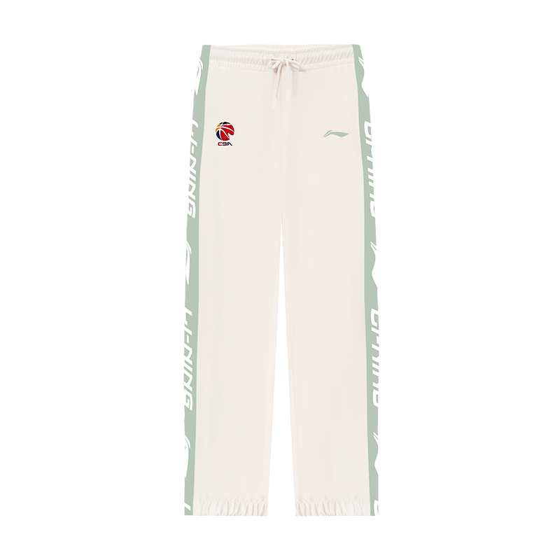 Li Ning Sports Pants Unisex Ecru/Mountain Green