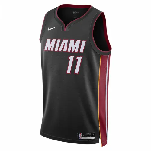 Nike Icon Classic Miami Heat Icon Edition 2022/23 Alphanumeric Print Pullover Sleeveless Basketball Tank Top Men's Black