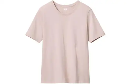 UNIQLO SS24 Regular T Shirt Women's Pastel Pink