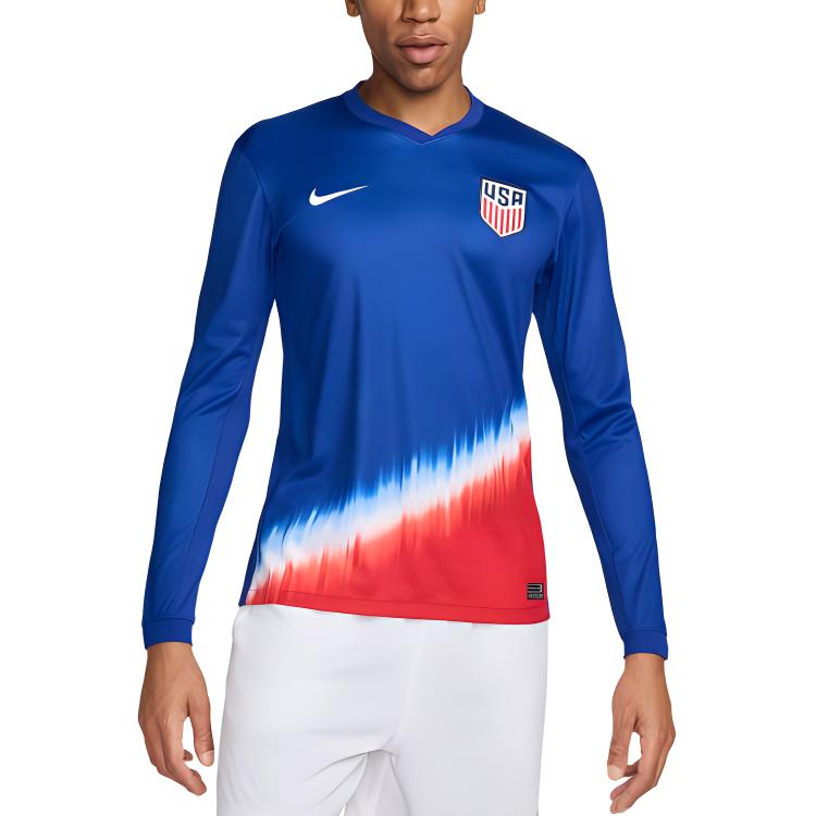 Nike Usmnt 2024 Stadium Away Men's Nike Dri-FIT Soccer Long-Sleeve Replica Jersey