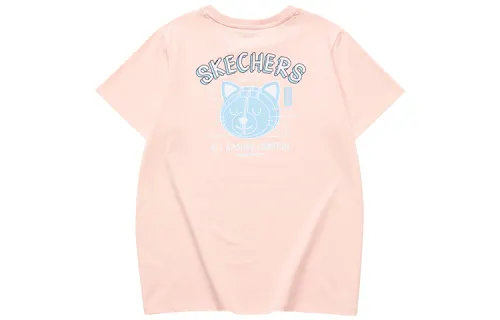 Skechers T Shirts Women's Crew Neck Moderate Straight Fit