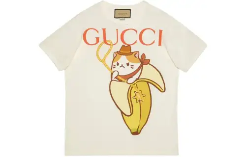 GUCCI X Bananya Women's Printed T-shirt White