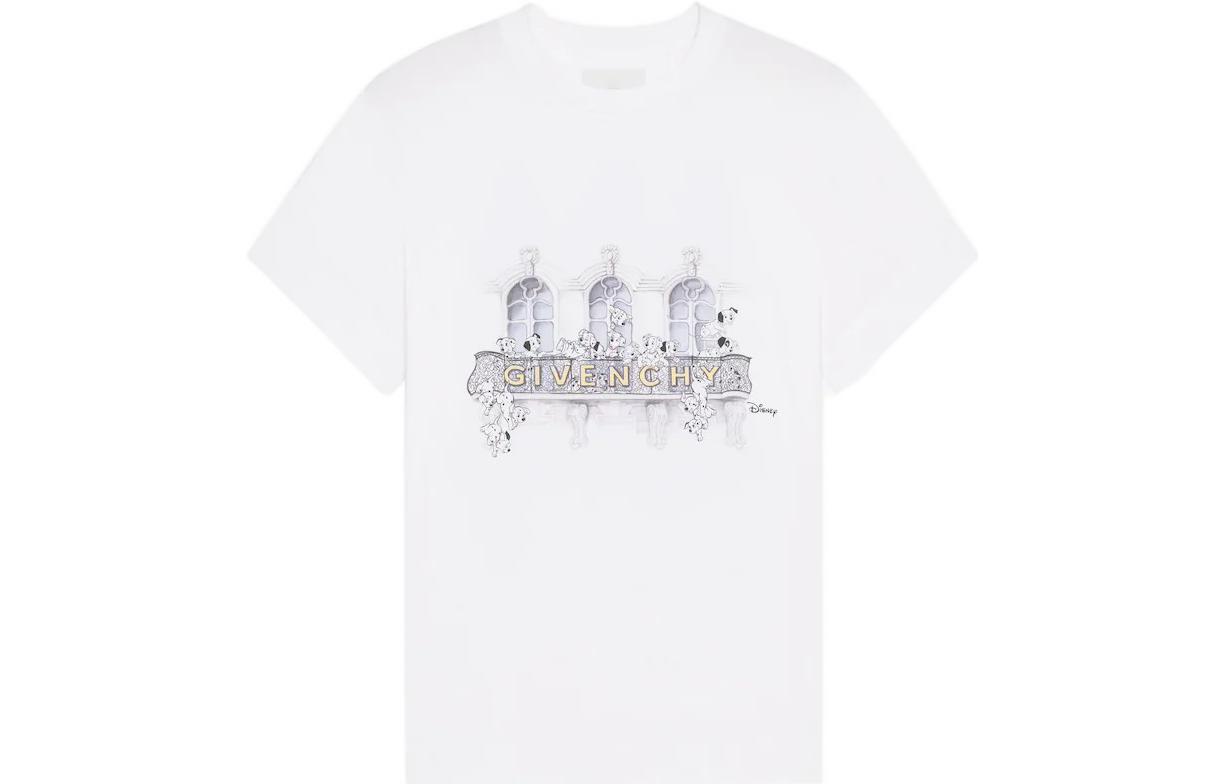 Женская футболка Givenchy Logo (белая)