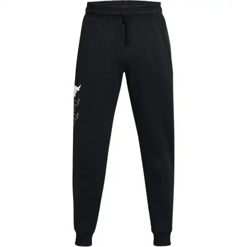Under Armour ProjectRock FW24 Rival Fleece Casual Pants Men's Black/White