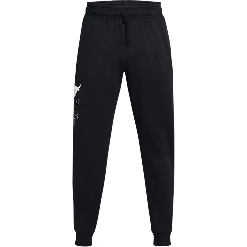 Under Armour ProjectRock FW24 Rival Fleece Casual Pants Men's Black/White