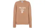 Prada logo-intarsia cashmere sweater