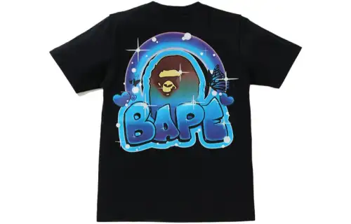 A BATHING APE T Shirts Women's Crew Neck Moderate Straight Fit