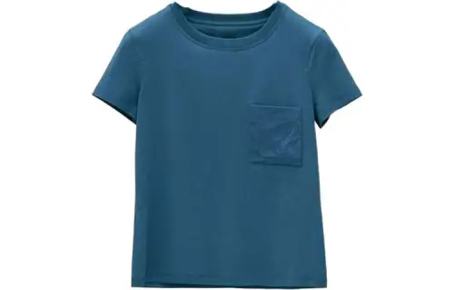 HERMES T Shirts Women's Blue Crew Neck