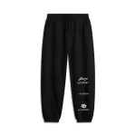 Li Ning Sports Life Collection Casual Fleece Lined Thermal Loose Fit Sports Pants Men's Black