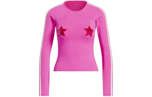 Adidas Ivy Park Sequin Star Rash Guard Shock Pink