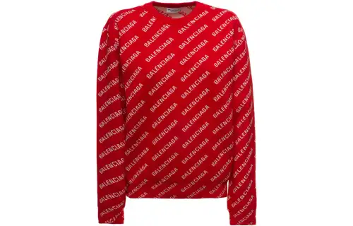 Balenciaga Sweaters Women's Red Crew Neck Moderate Other