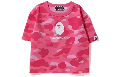 A BATHING APE T Shirts Women's Crew Neck Moderate Straight Fit