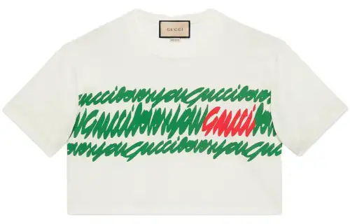 GUCCI Drop Shoulder Sleeve T Shirt Women's