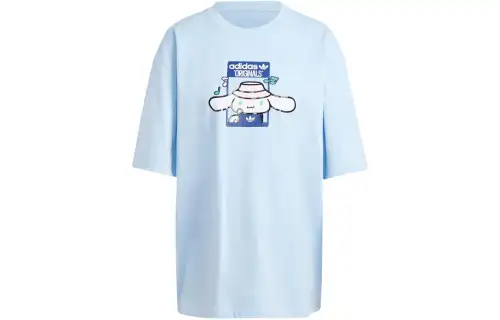 adidas originals X Hello Kitty Cinnamoroll Graphic Oversized Tee 'Clear Sky'