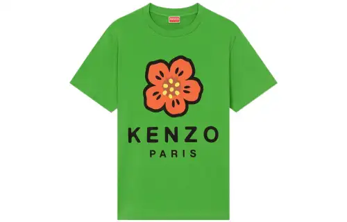 KENZO X Nigo Women'ss Boke Flower Loose T Shirt Grass Green