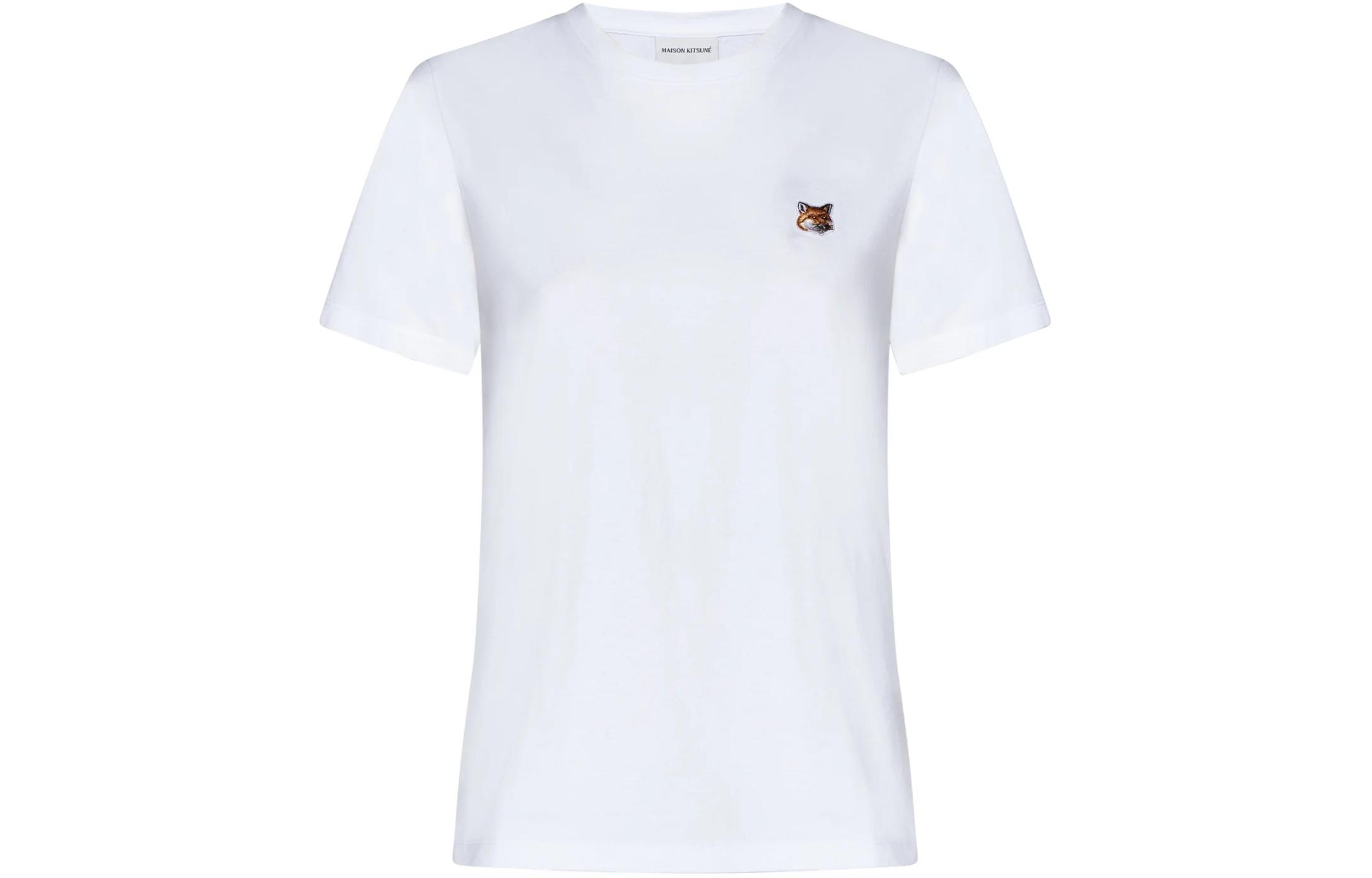 Женская футболка Maison Kitsune (белая)
