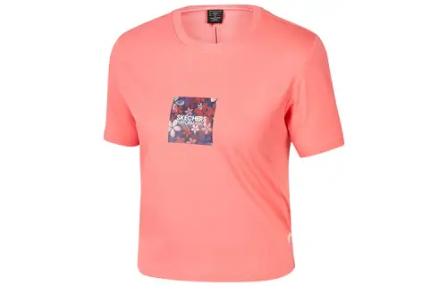 Skechers T Shirts Women's Crew Neck Moderate Straight Fit
