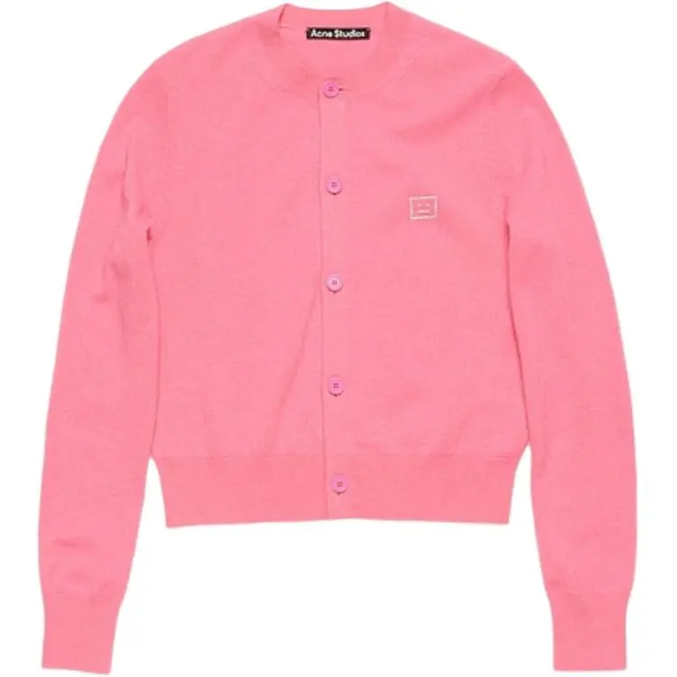 Acne Studios Face logo Wool Cardigan