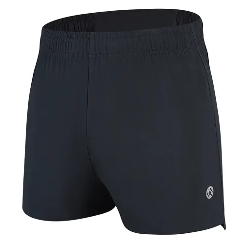BMAI Bimai quick-drying, breathable and comfortable track and field solid color physical examination physical test high school entrance examination racing running marathon training three-point sports shorts men's black