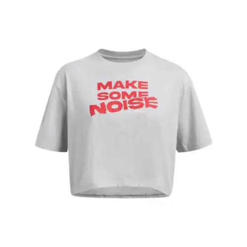 Under Armour Drop Shoulder Sleeve T Shirt Women's Gray