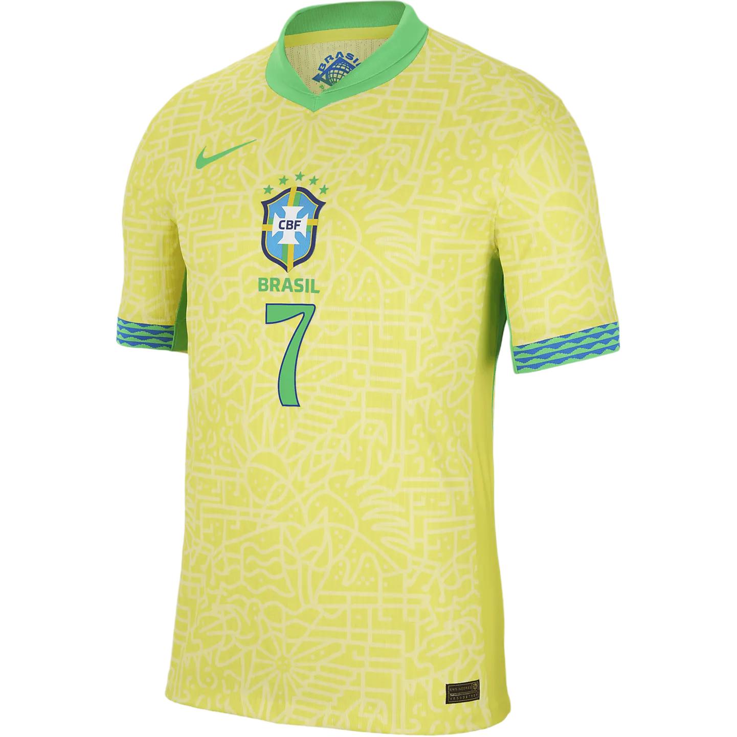 Nike Vini Jr. Brazil National Team 2024 Match Away Men's Nike Dri FIT Adv Soccer Jersey