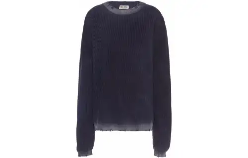 MIU MIU SS22 Sweater Women's Dark Blue