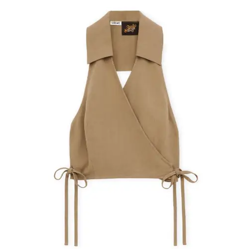 LOEWE Paula's Ibiza Wrap Top 'Havana'