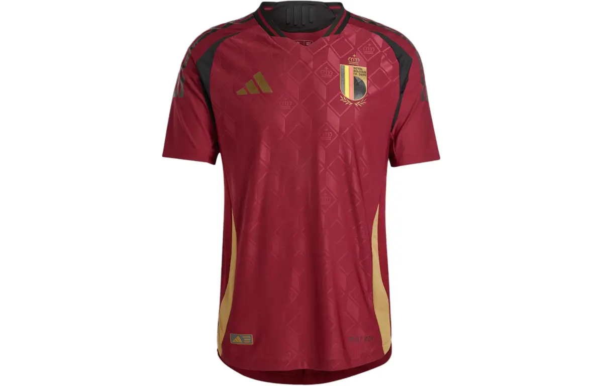 Adidas Belgium National Team Belgium 2024 Home Authentic Jersey Soccer Jersey Player Edition Men's Red