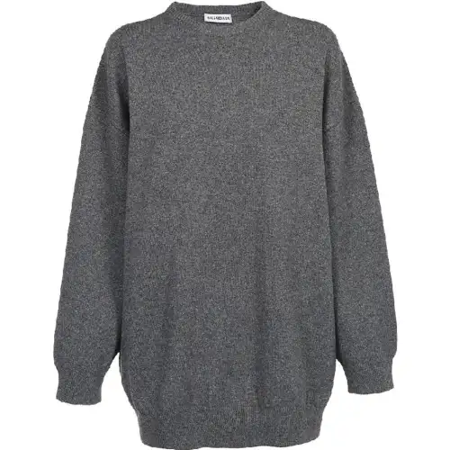 Balenciaga Sweaters Women's Gray Crew Neck Moderate Other