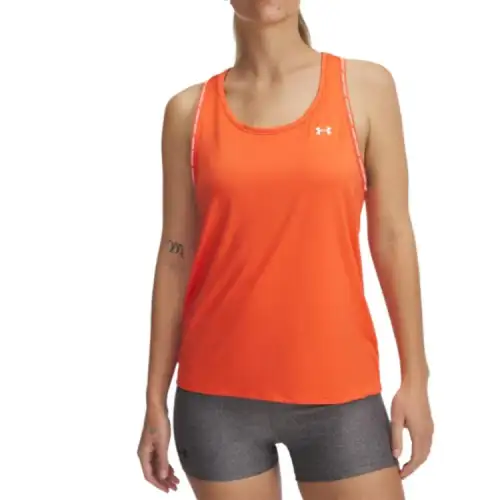 Under Armour TechKnockout Tank Top Women's Flame/White