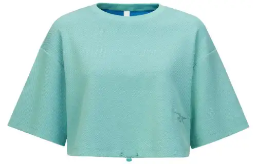 Reebok Drop Shoulder Sleeve T Shirt Women's Light Blue