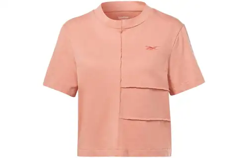 Reebok CYCLED Collection MYT Cut & Sew Tee T Shirt Women's Coral