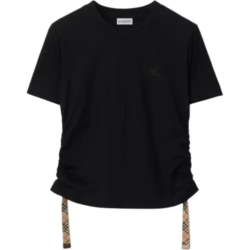 Burberry ruched cotton t-shirt