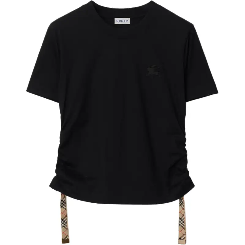 Burberry ruched cotton t-shirt