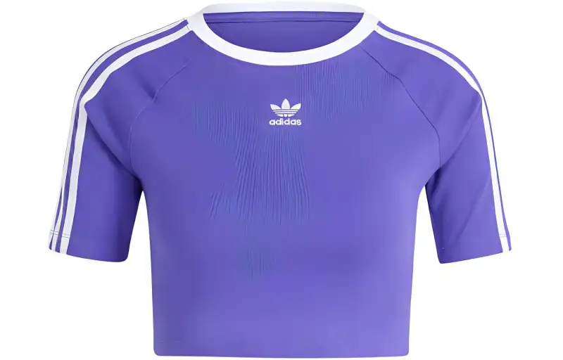 Adidas Originals Raglan Sleeve T Shirt Women's Blue Purple