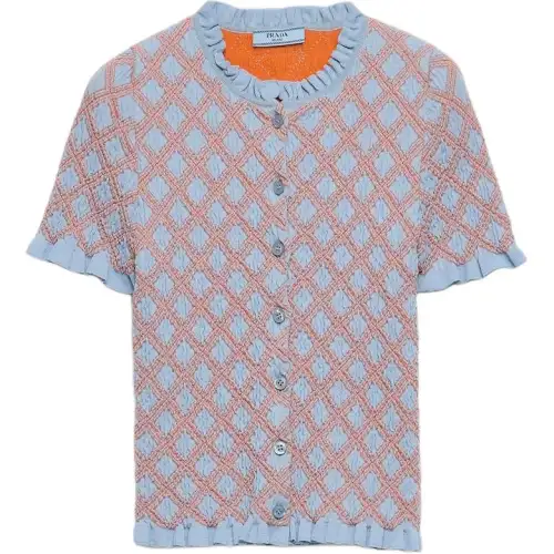 PRADA Patterned jacquard Cardigan