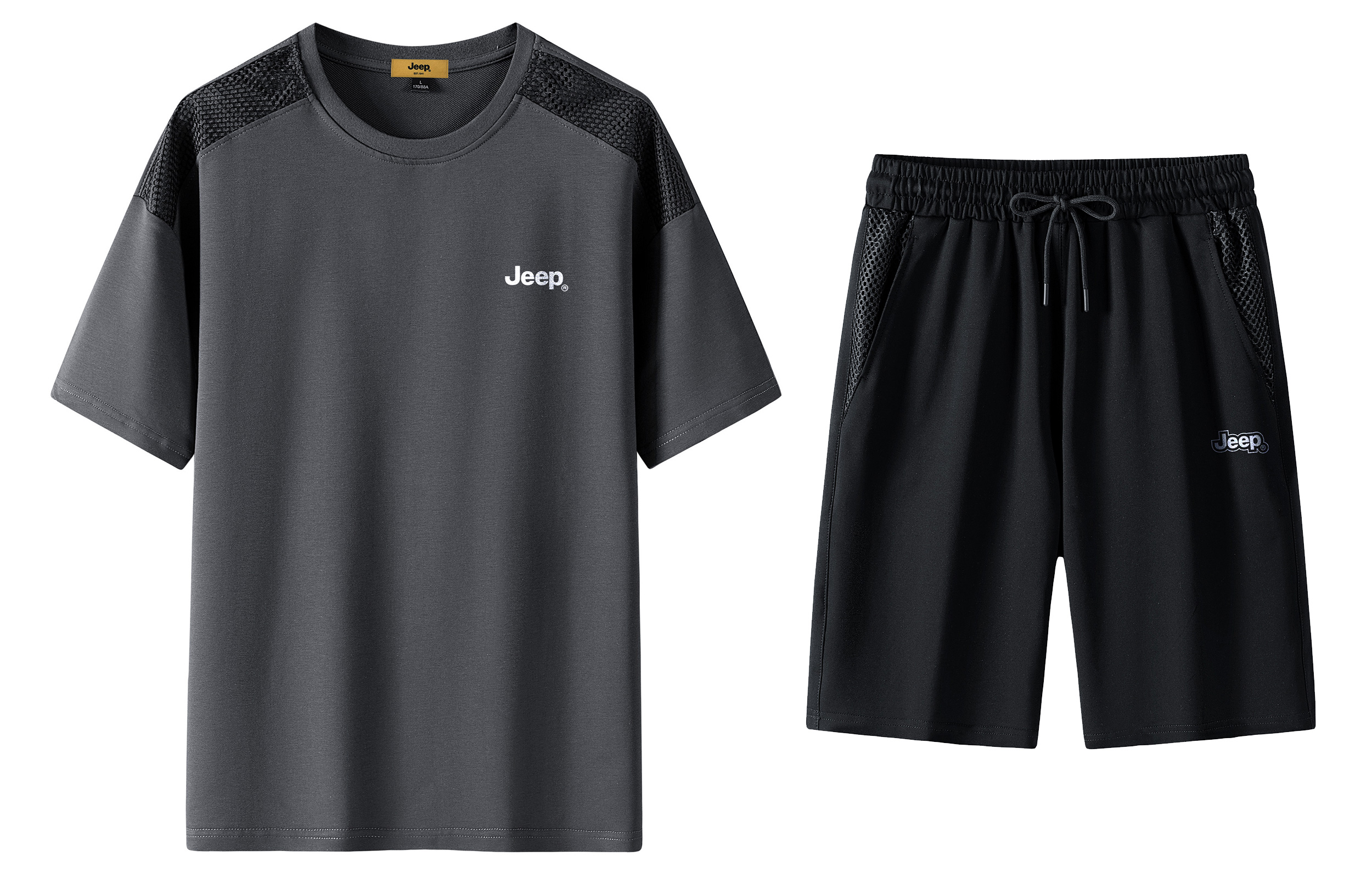 Jeep Casual Sportswear Unisex Crew Neck Moderate