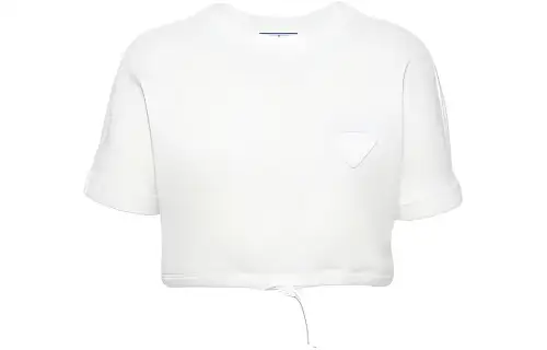PRADA Cropped Fleece T shirt