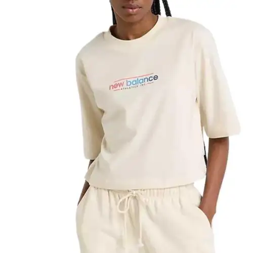 New Balance Regular T Shirt Women's Beige