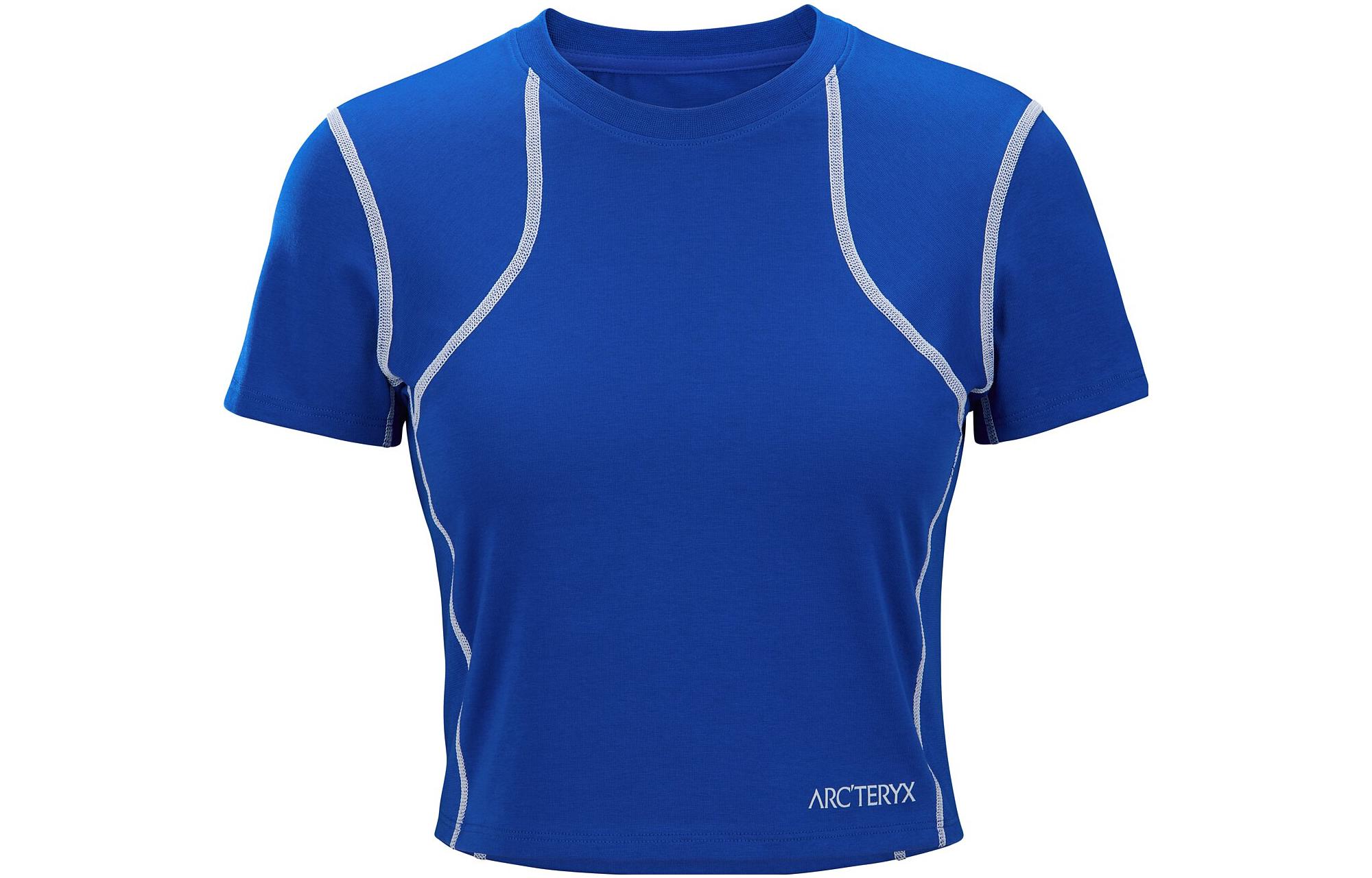 Женская футболка Arcteryx SYSTEM_A (черно-белая)