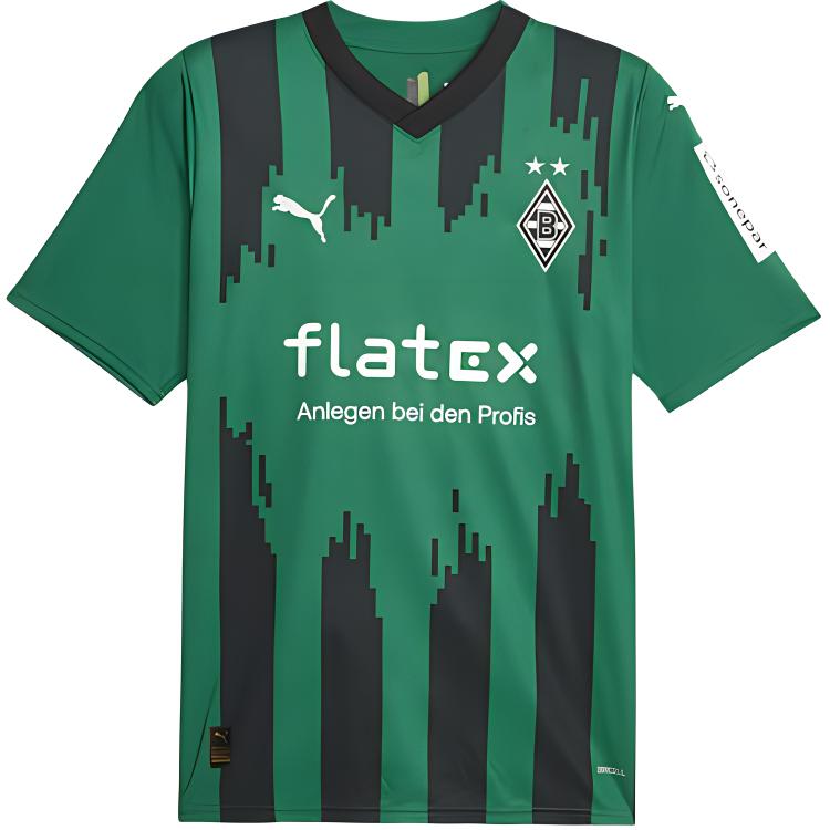 PUMA Borussia Mönchengladbach Away Jersey Men Soccer Jersey Men's Power Green