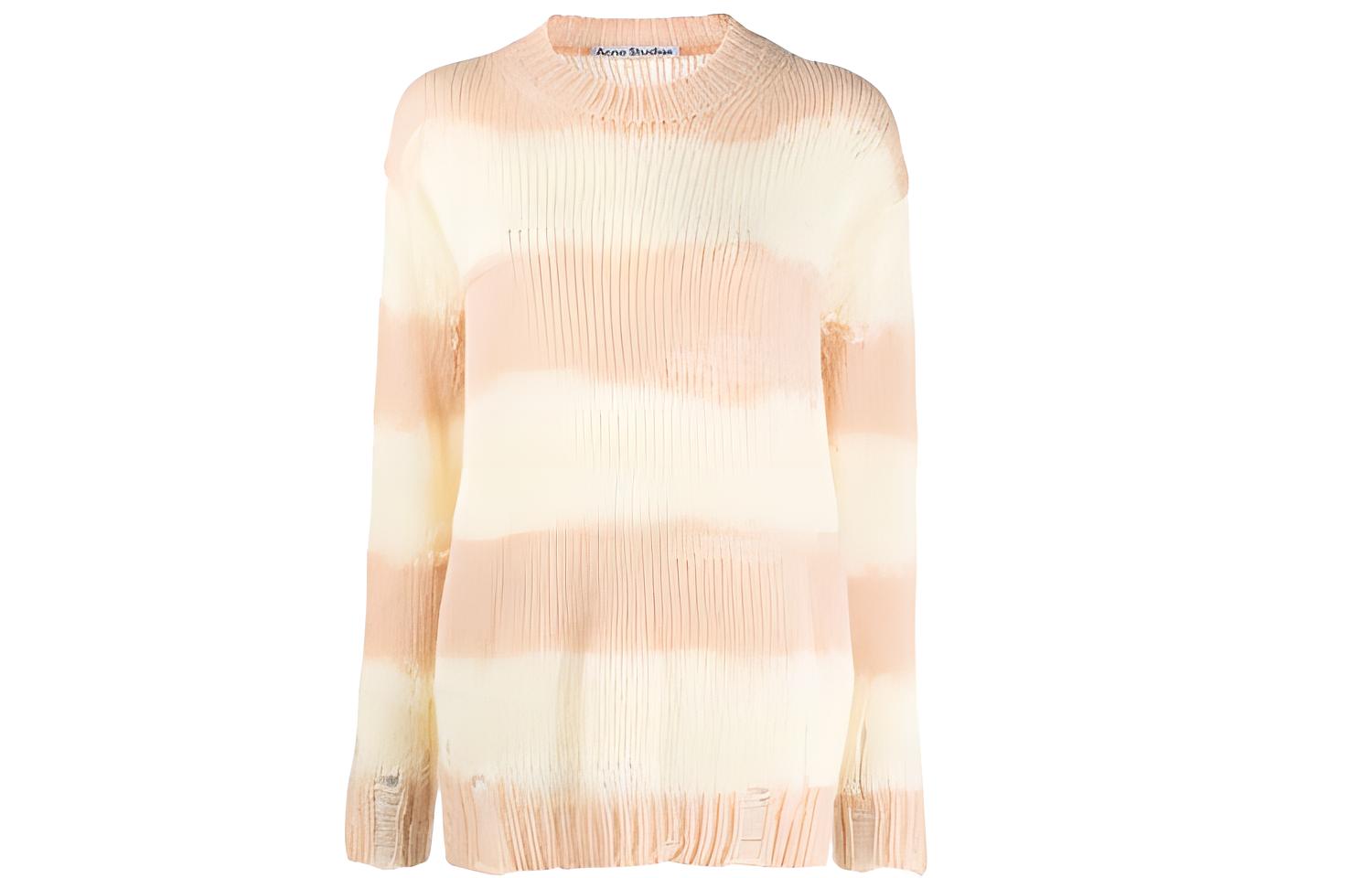Женский свитер Acne Studios в полоску (желтый)