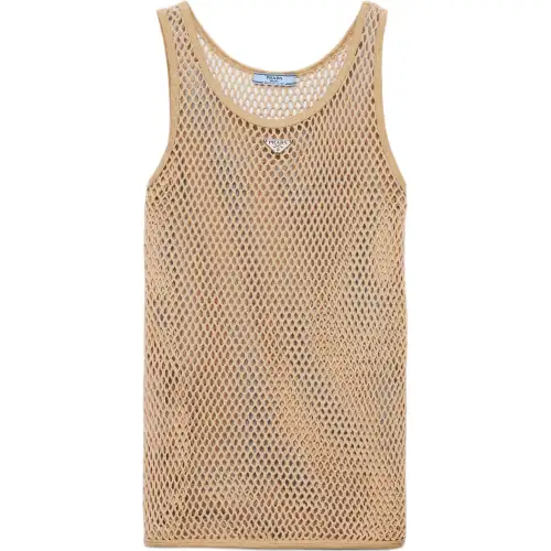 Prada open-knit tank top